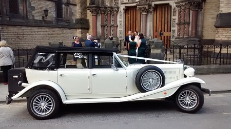 Wedding car St Wilfrids Church York